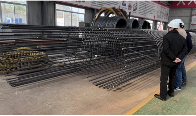 rebar pile cage welding processing factory rebar pile cage welding processing factory